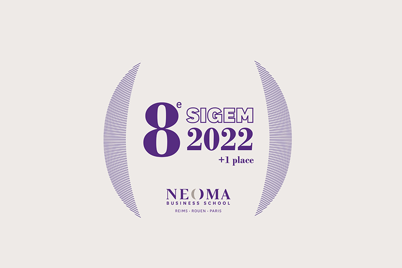 法國諾歐商學(xué)院(NEOMA Business School)在 SIGEM2022排名中位于前列